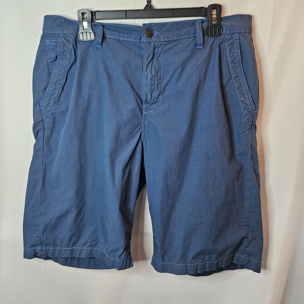 Lucky Brand Shorts 34 Mens Blue 11" Casual Chino Preppy Regular Fit 100% Cotton